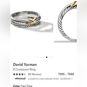 David Yurman X Crossover Band Ring